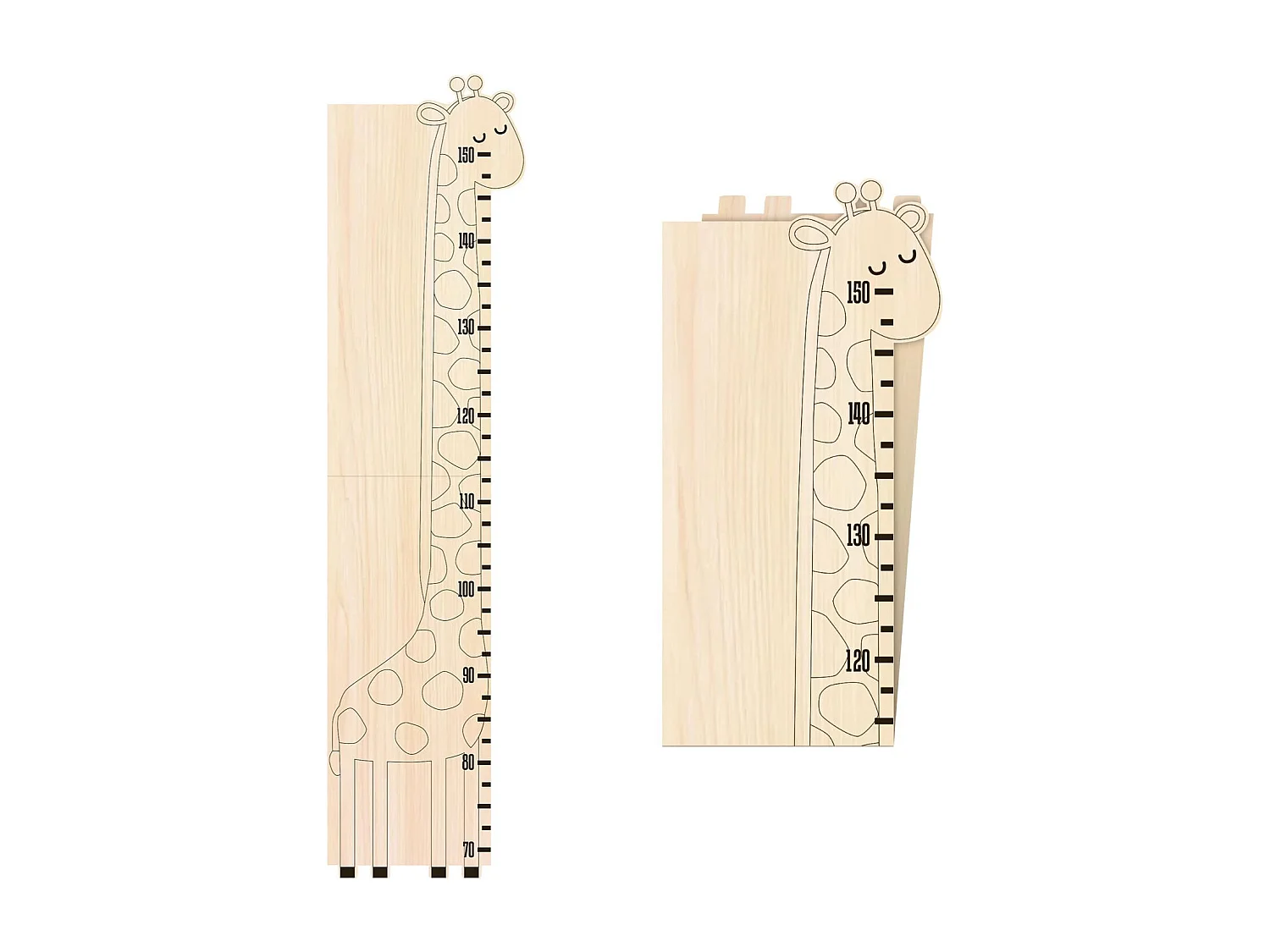 Messlatte Giraffe aus Holz + Puzzle Stimmungen Löwe