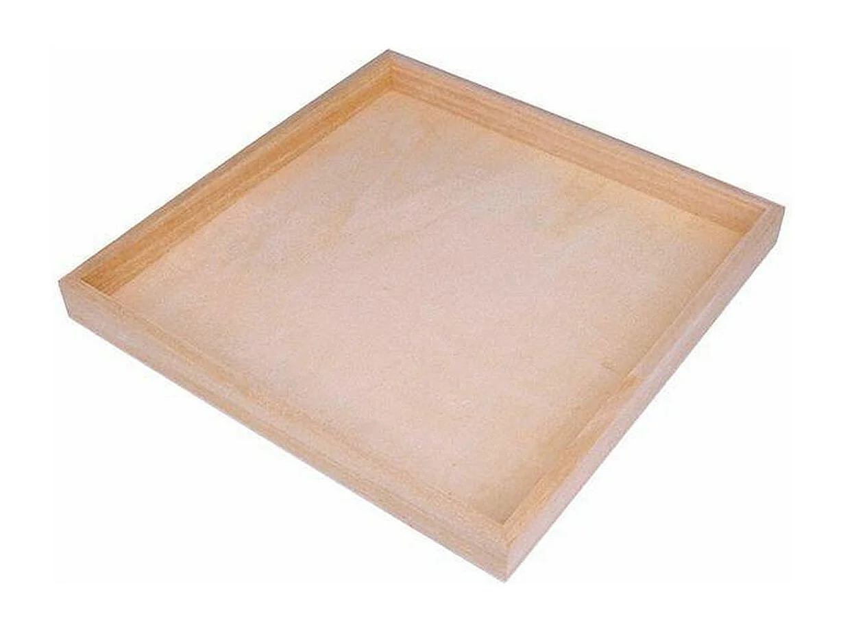2 Tabletts und 32 Holzwürfel 26,5 x 26,5 x 6,5 cm
