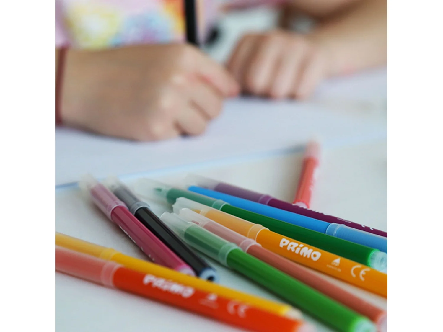 Caja grande de 120 rotuladores lavables de punta fina