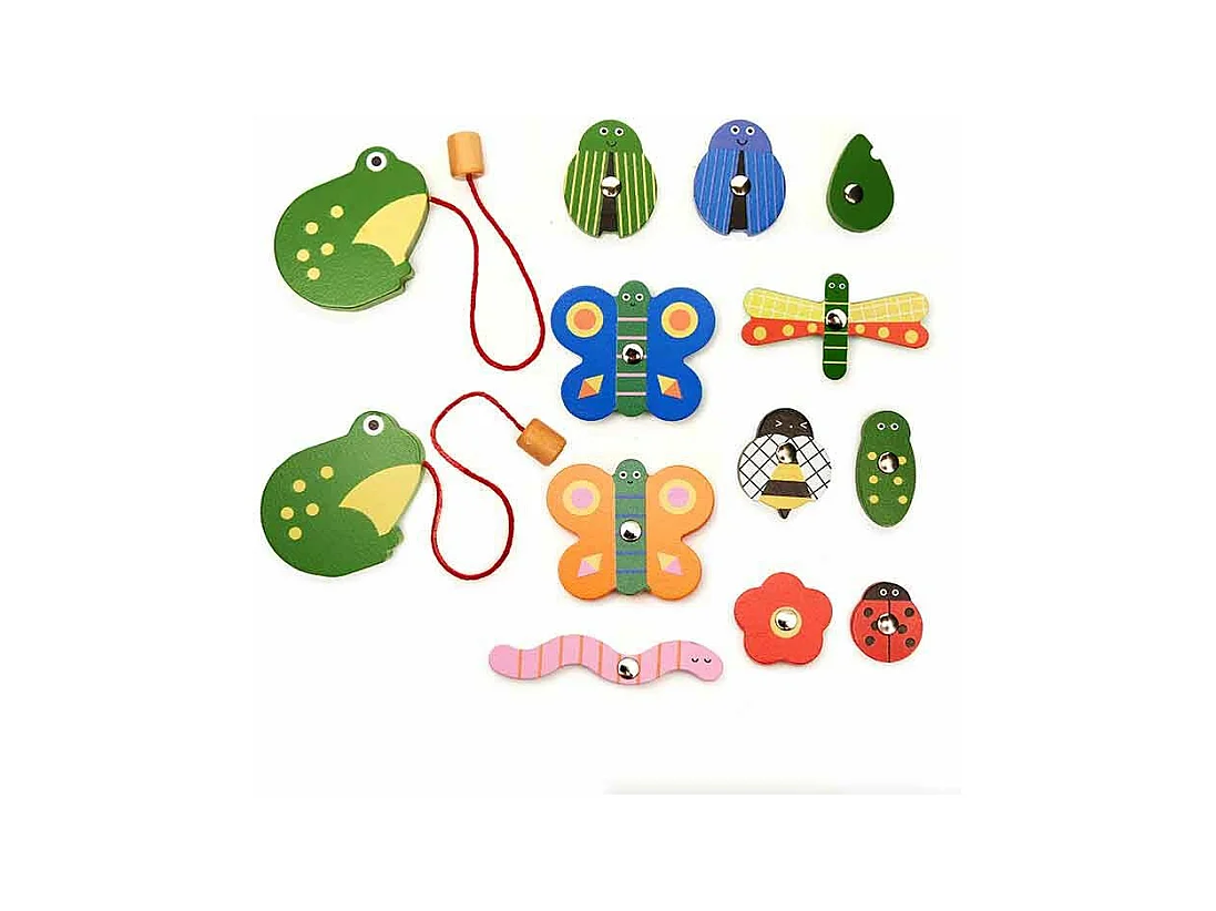 Jeu Enfant - Pêche à la ligne aimantée - Grenouille