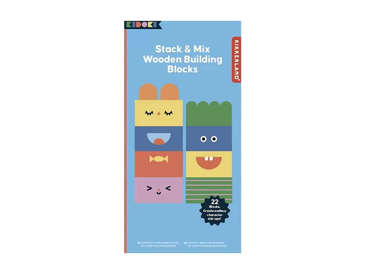 Juego infantil - Apilar figuras - de madera