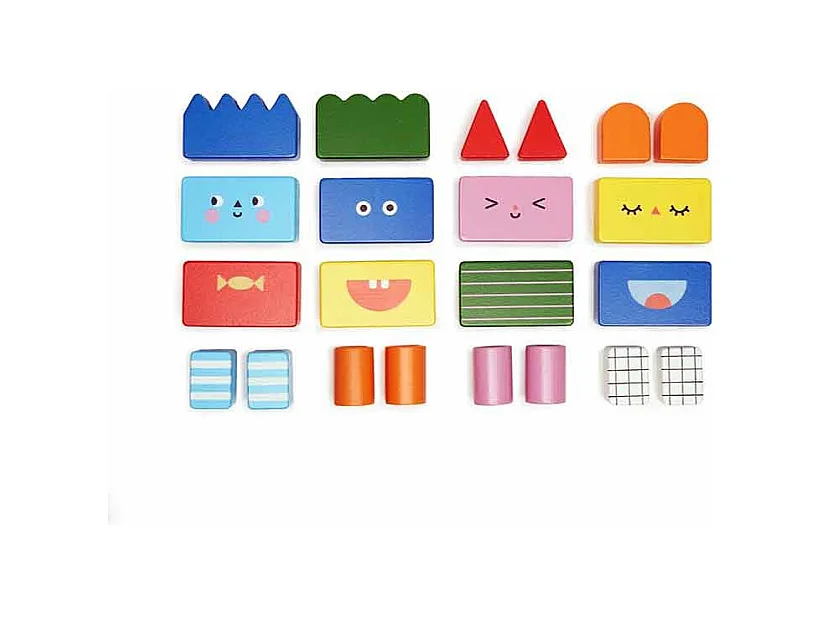 Jeu Enfant - Figurines à empiler - en bois
