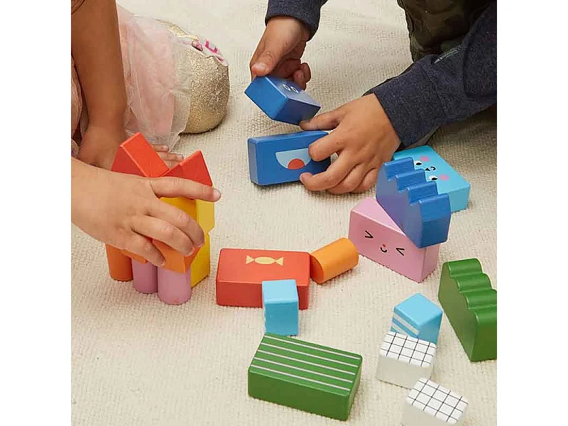 Jeu Enfant - Figurines à empiler - en bois