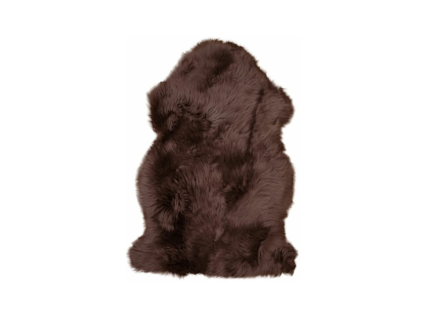 Peau d'agneau marron 50x85 cm