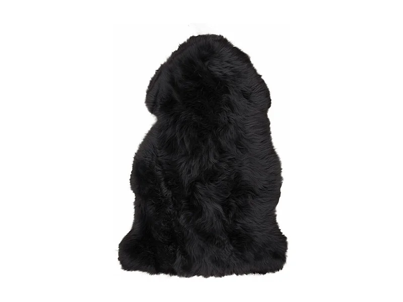 Cuir d'agneau noir 50x85 cm