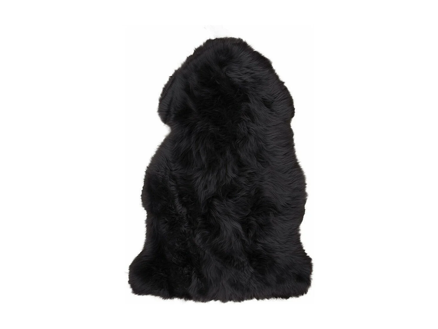 Cuir d'agneau noir 50x85 cm