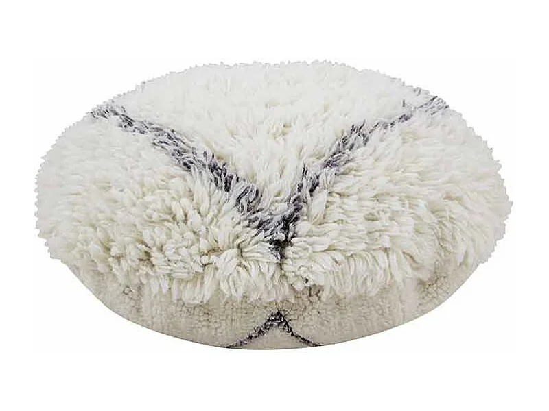 Pouf laine - style berbère - classique - Ø 70 cm