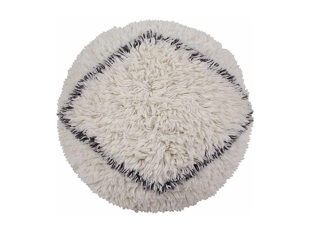Pouf laine - style berbère - classique - Ø 70 cm