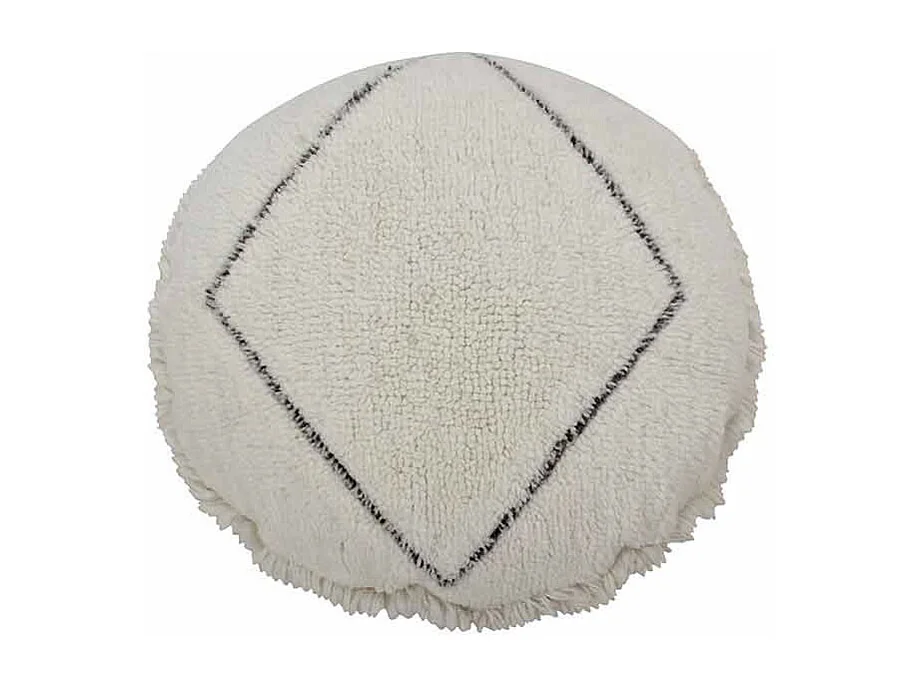 Wollen poef - Berberstijl - klassiek - Ø 70 cm