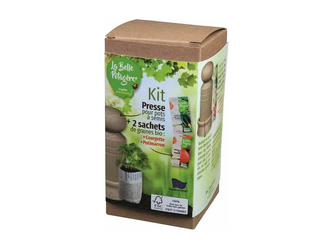 Pressensatz für Aussaattöpfe FSC Kürbis und Zucchini