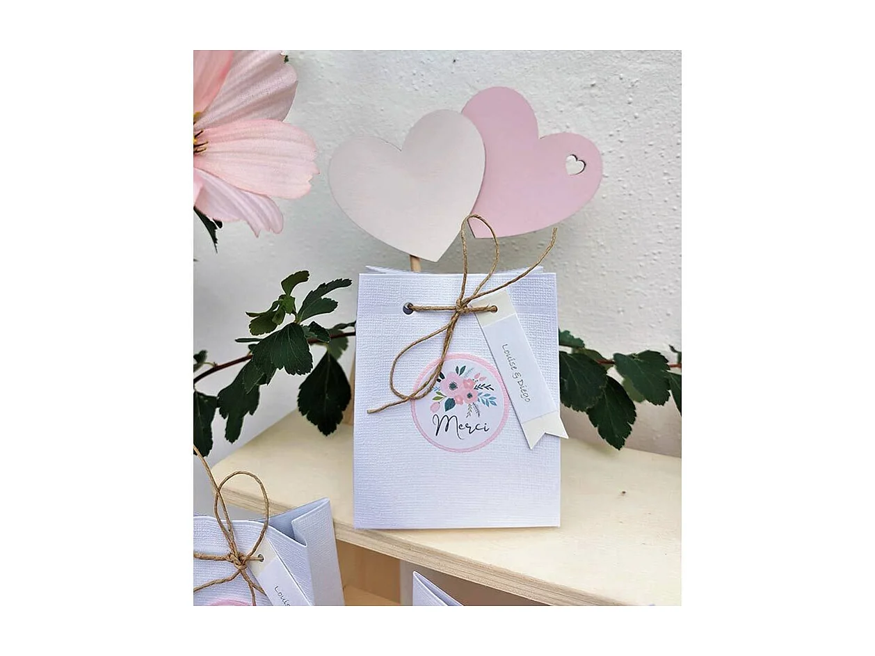 Présentoir bois à 4 étagères 38 x 32 x 26 cm