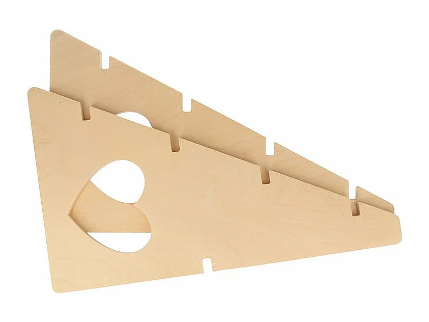 Espositore in legno con 4 ripiani 38 x 32 x 26 cm