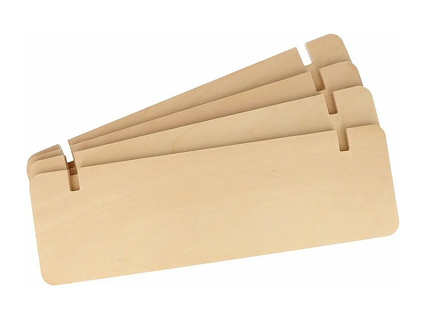 Espositore in legno con 4 ripiani 38 x 32 x 26 cm