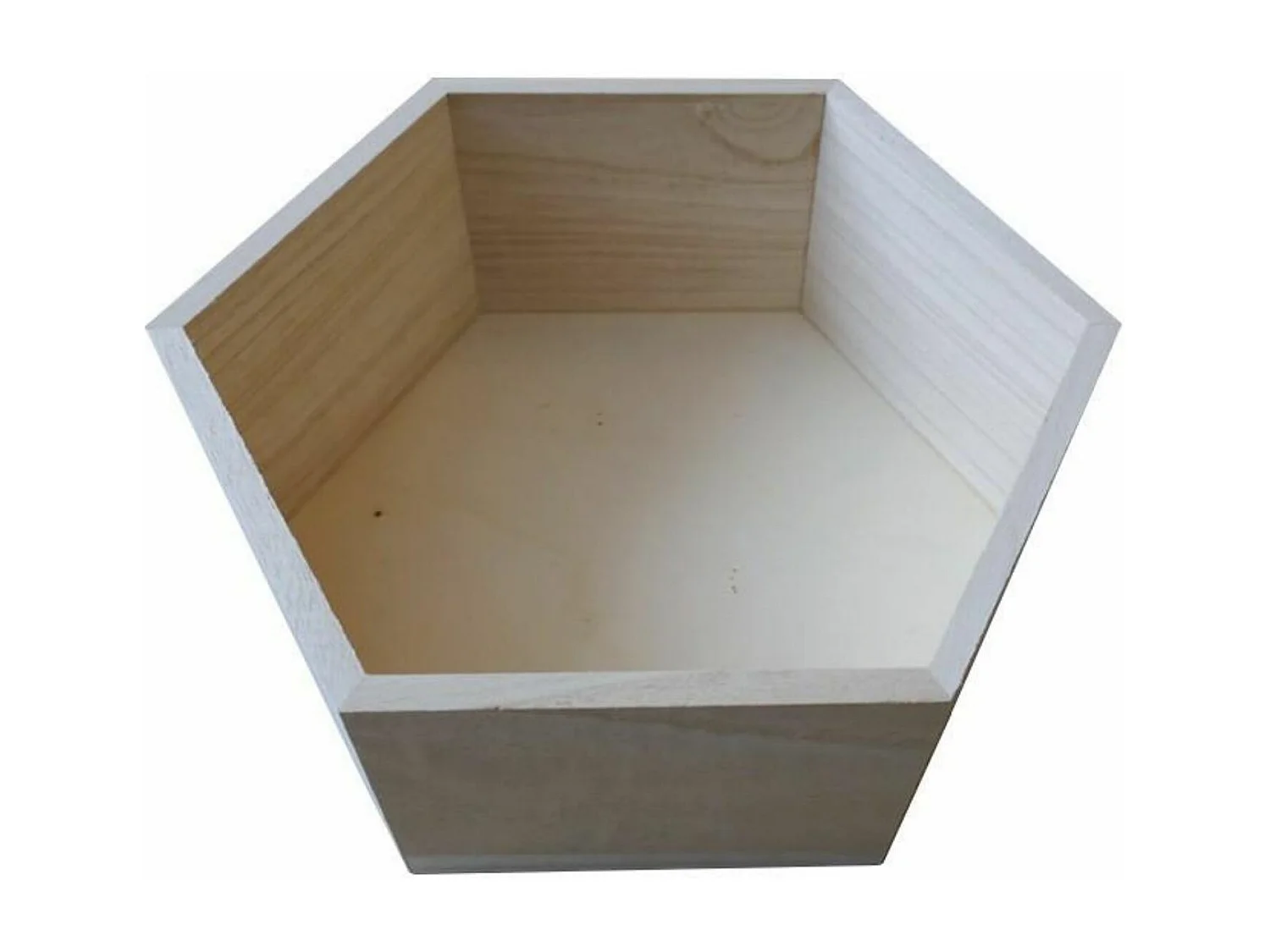 2 étagères hexagonale en bois 36 x 31 x 10 cm