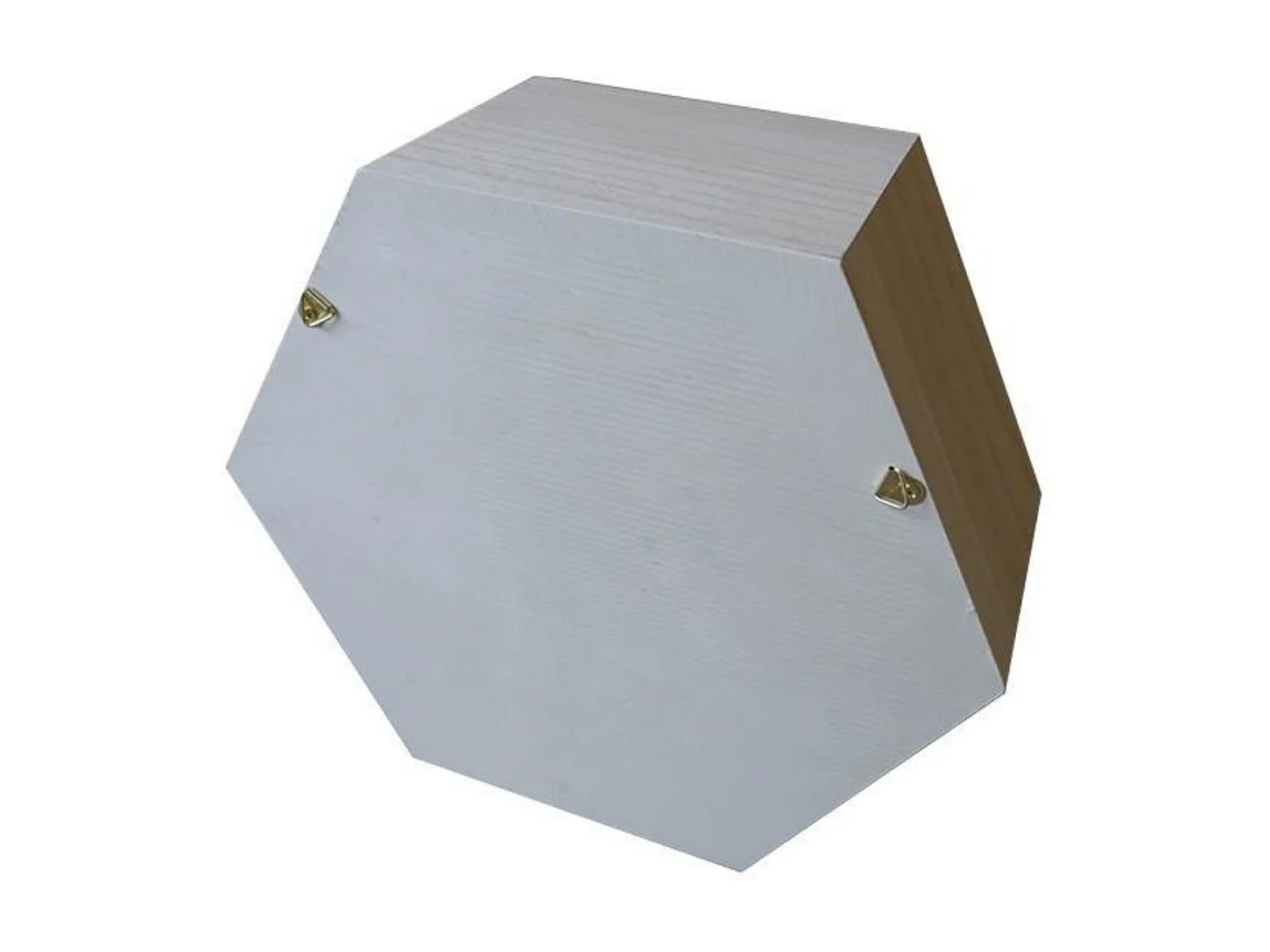 6 estantes hexagonales de madera 30 x 26 x 10 cm