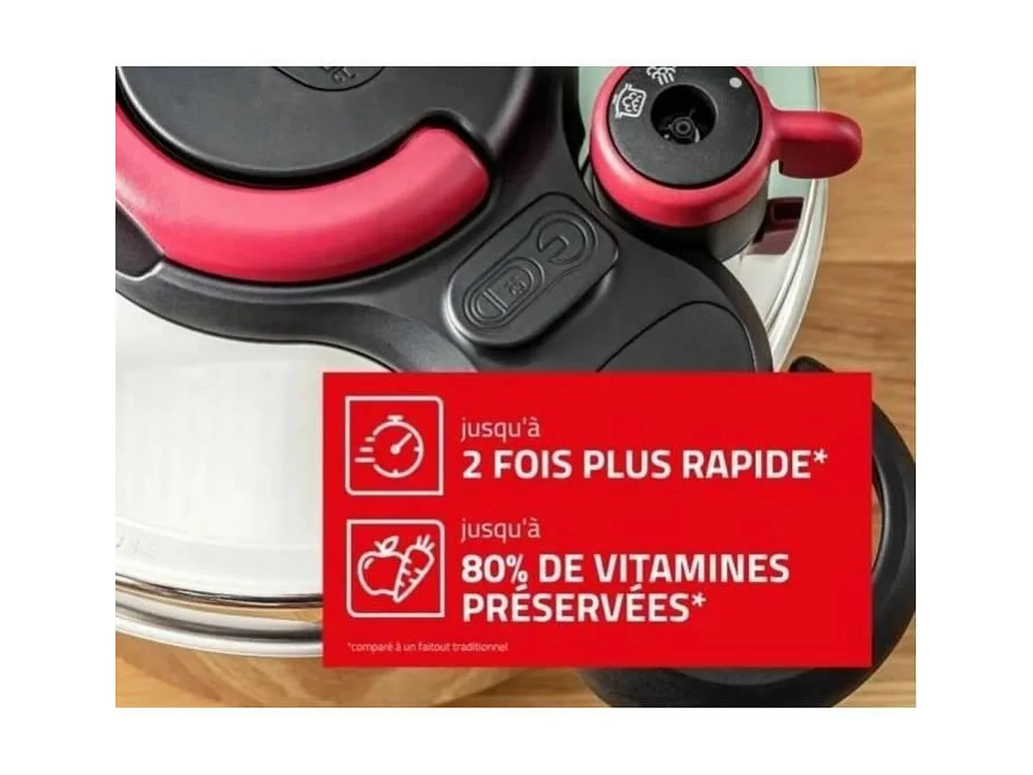 SEB Schnellkochtopf aus Edelstahl, 6 l Schnellkochtopf