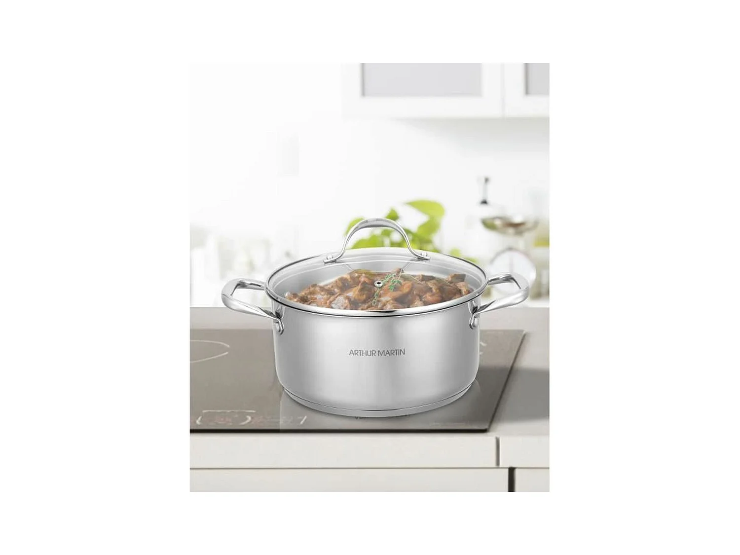 32 cm Topf mit Deckel – Edelstahl