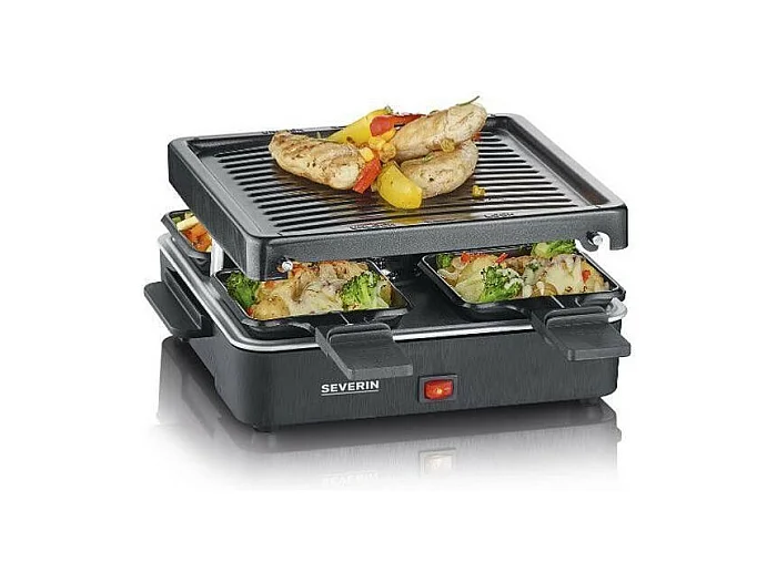 RACLETTE GRIL 21X21 4 PARTS 600W  SEVERIN - 2370