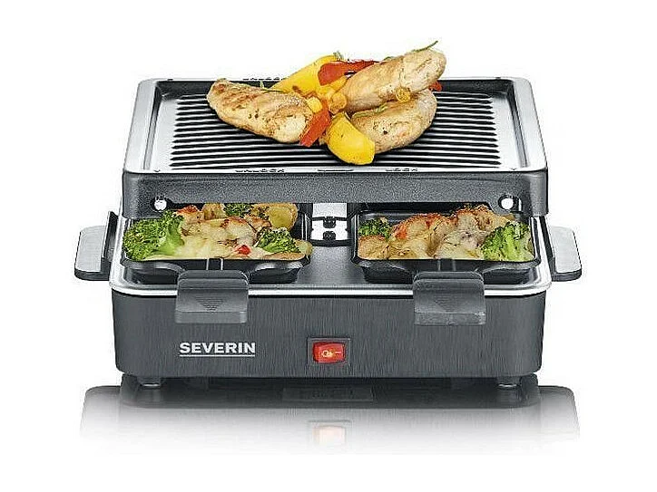 RACLETTE GRIL 21X21 4 PARTS 600W  SEVERIN - 2370