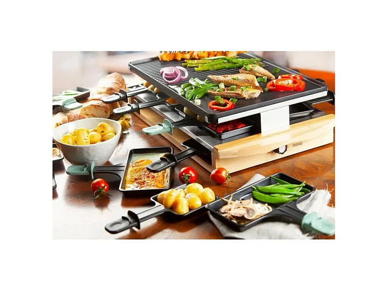Domo Appareil à raclette 8 personnes 1200w + grill - DO9246G