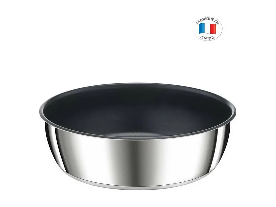 TEFAL L9733502 INGENIO PREFERENCE Sauteuse 24 cm, inox, antiadhésif, poignée vendue séparément, tous feux dont induction,
