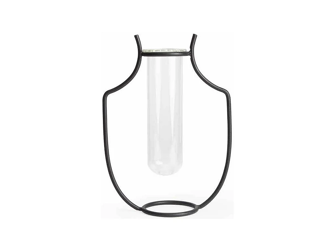 Vase en fer - soliflore amphore - style industriel