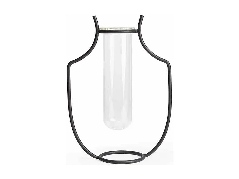 Vase en fer - soliflore amphore - style industriel