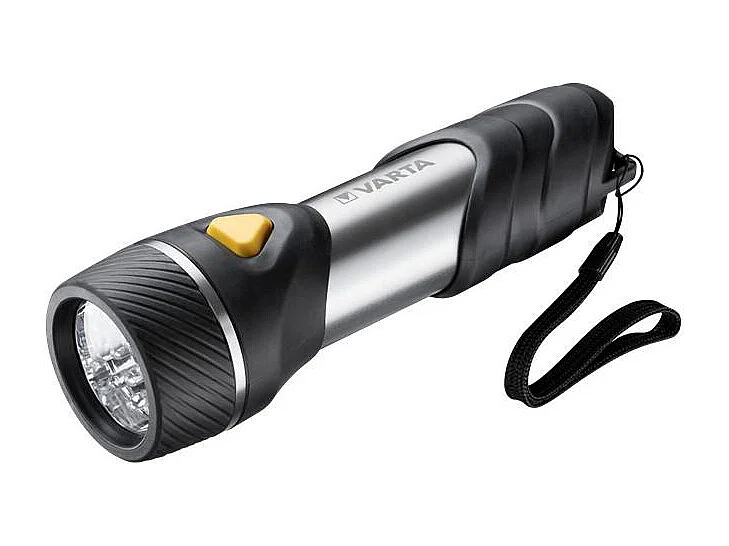 Torche - VARTA - Aluminium Light F10 Pro - 150lm - LED hautes performances - 3 modes d'éclairage - 2 Piles AAA incluses