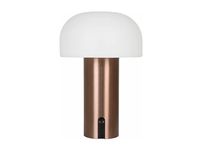 Lampe blanc cuivre rechargeable
