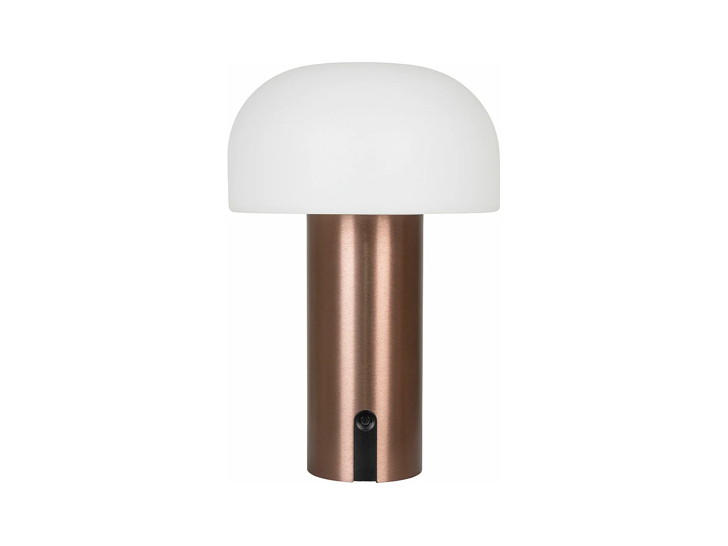 Soham Outdoor Lampe LED wiederaufladbar weiß, Kupfer Dekor.