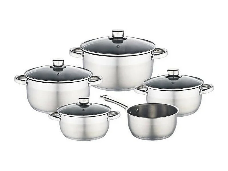 BAUMALU 341979 Batterie 9 pieces inox - Tous feux dont induction