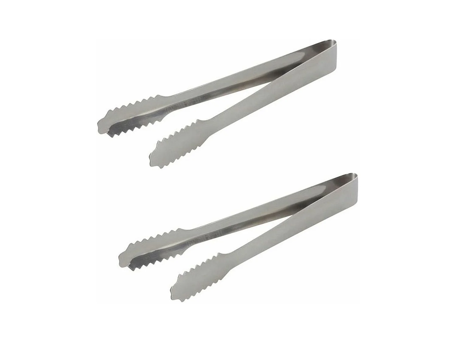 2 pinces à glaçons en inox
