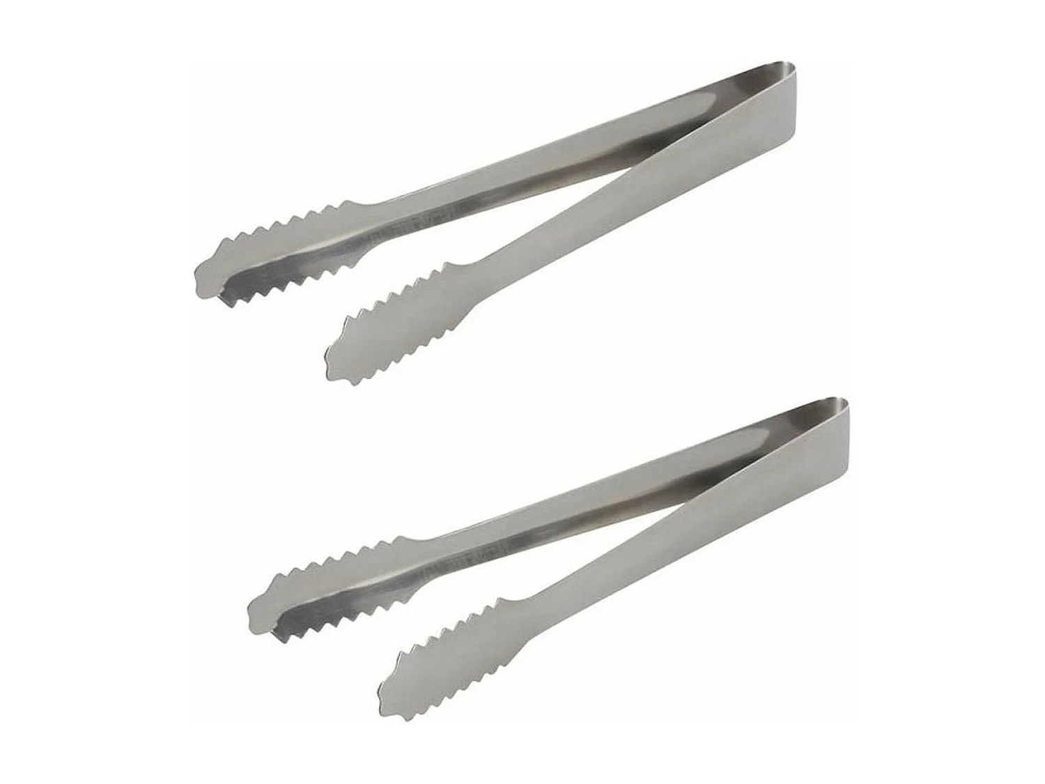 2 pinces à glaçons en inox