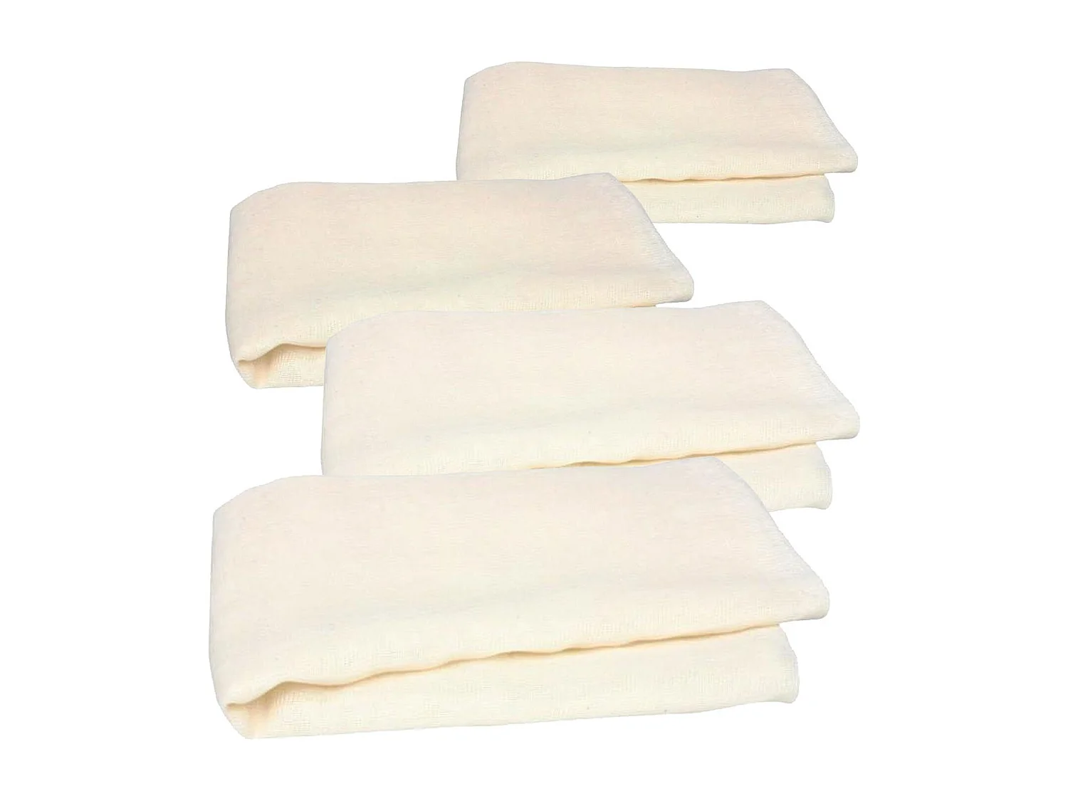 4 mousselines en tissu à égoutter le fromage