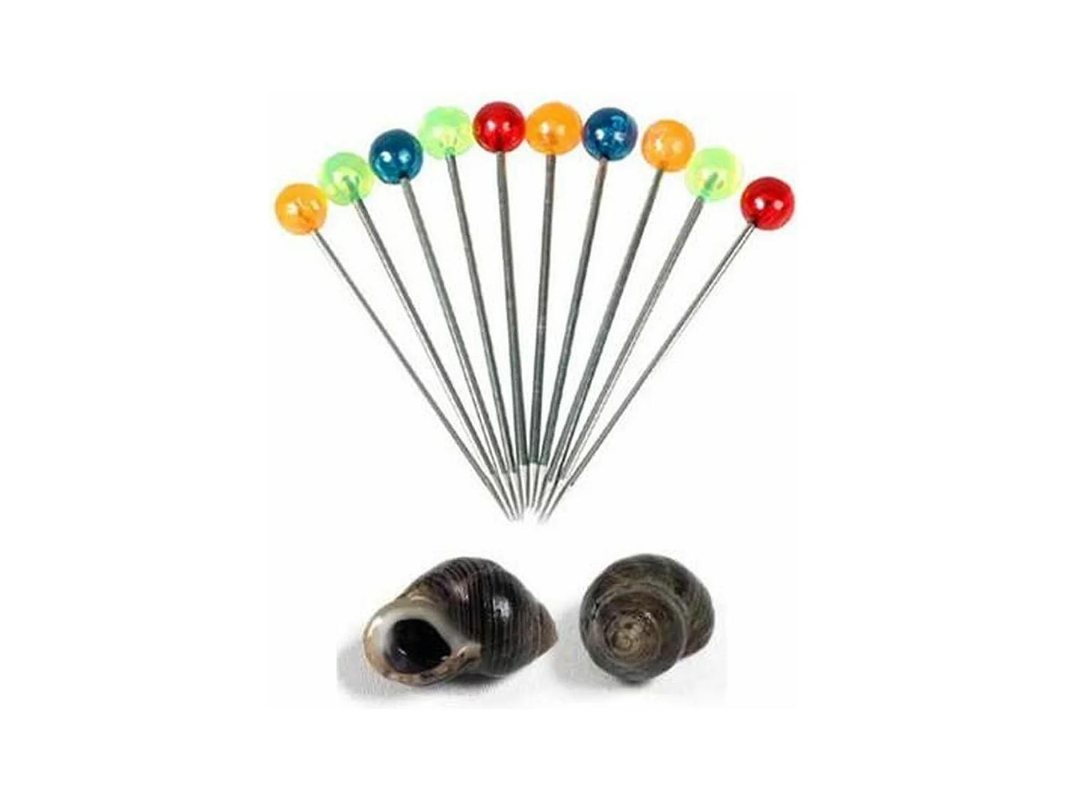 120 piques à bigorneaux avec embout multicolore