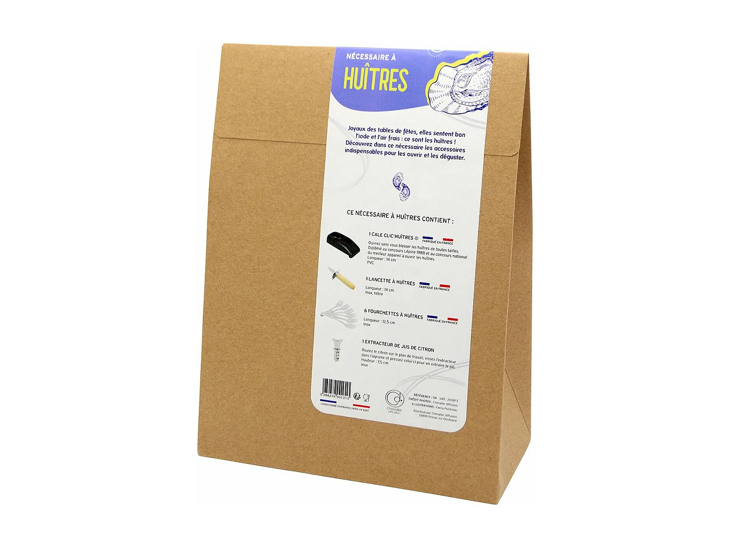 Kit accessoires à huîtres