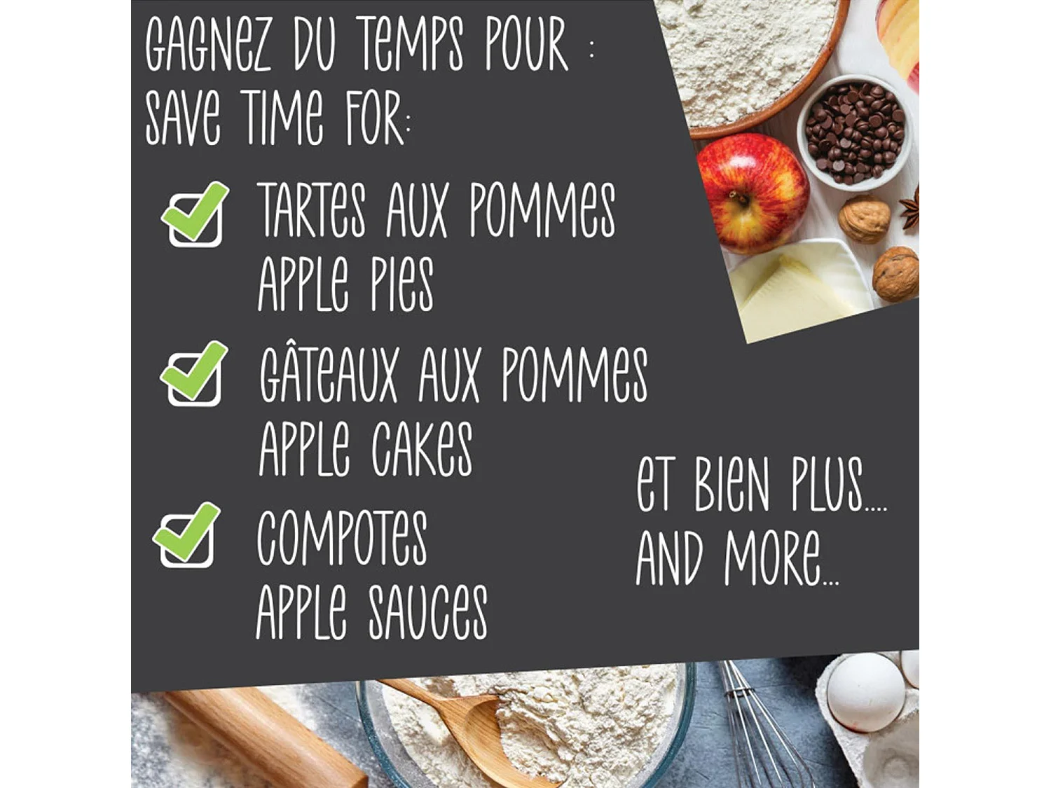 Pelador de manzanas negro