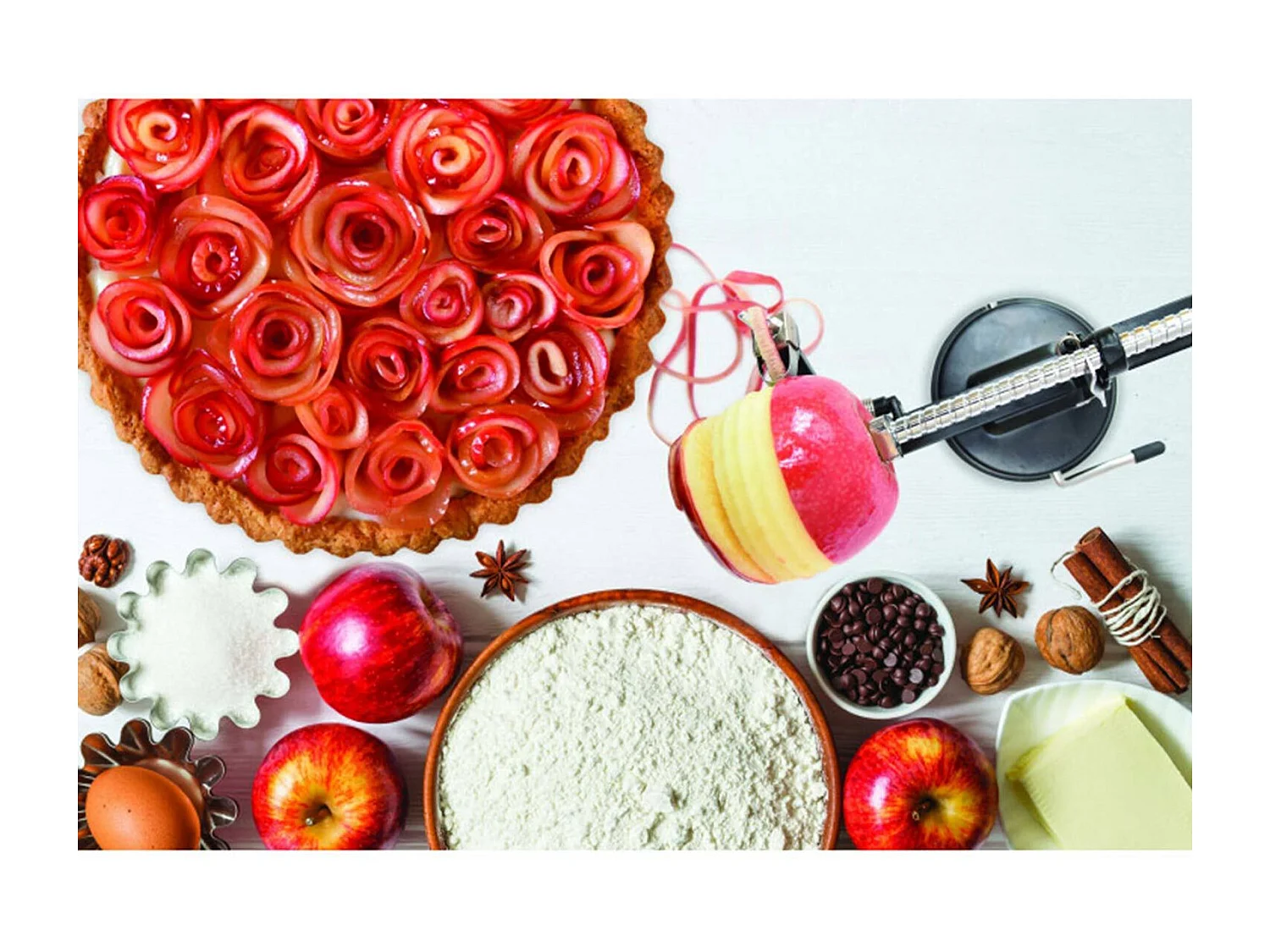 Pelador de manzanas negro