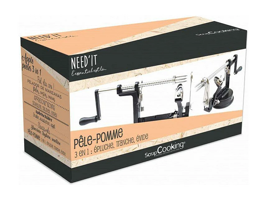 Pelador de manzanas negro