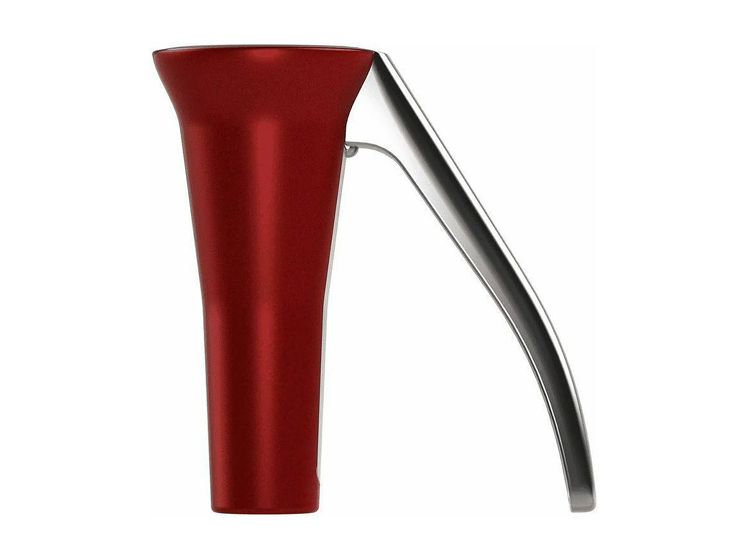 2 casse-noix coniques laqués rouges