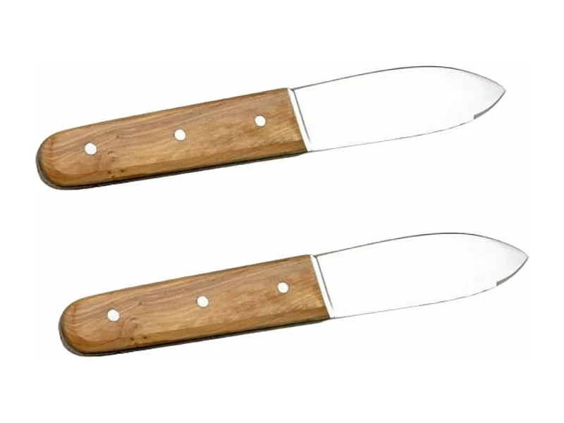 2 couteaux à coquilles saint-jacques