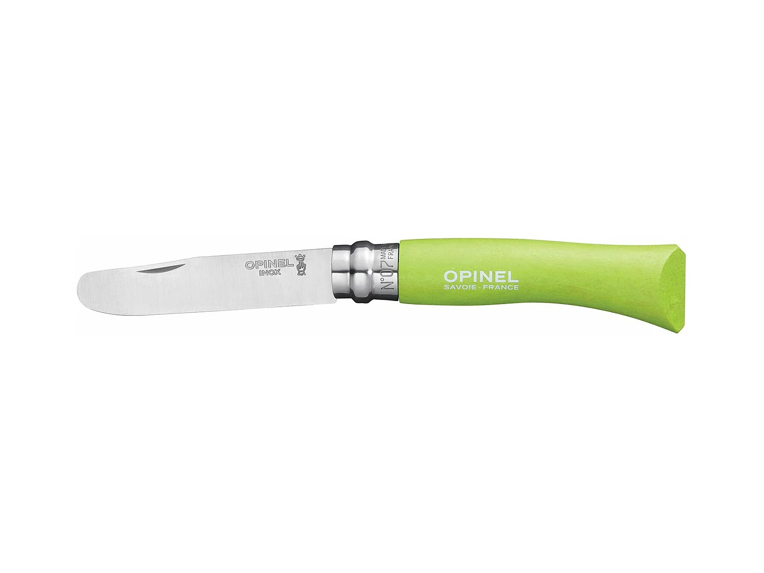 Mon premier couteau Opinel vert pomme n°07