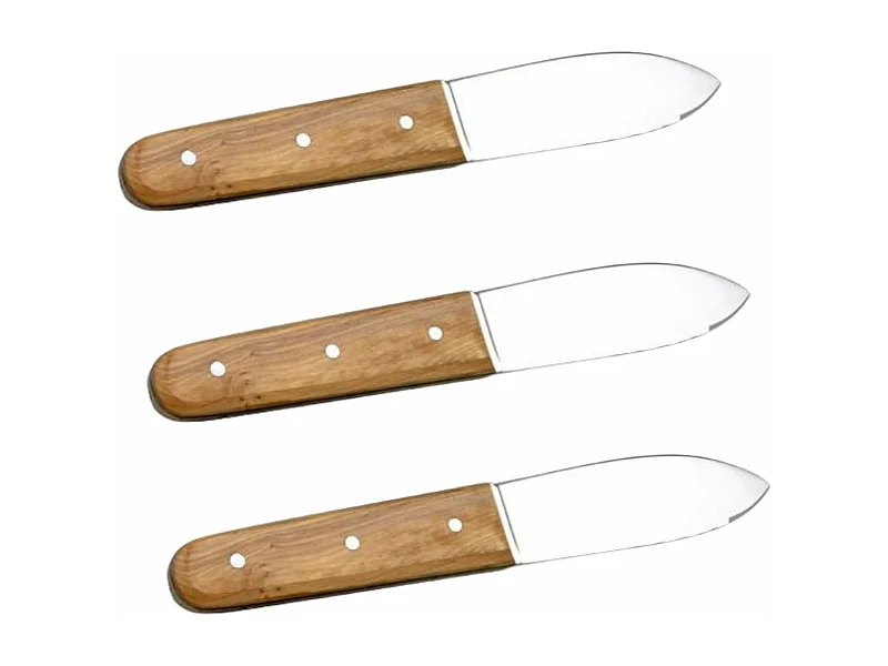 3 couteaux à coquilles saint-jacques