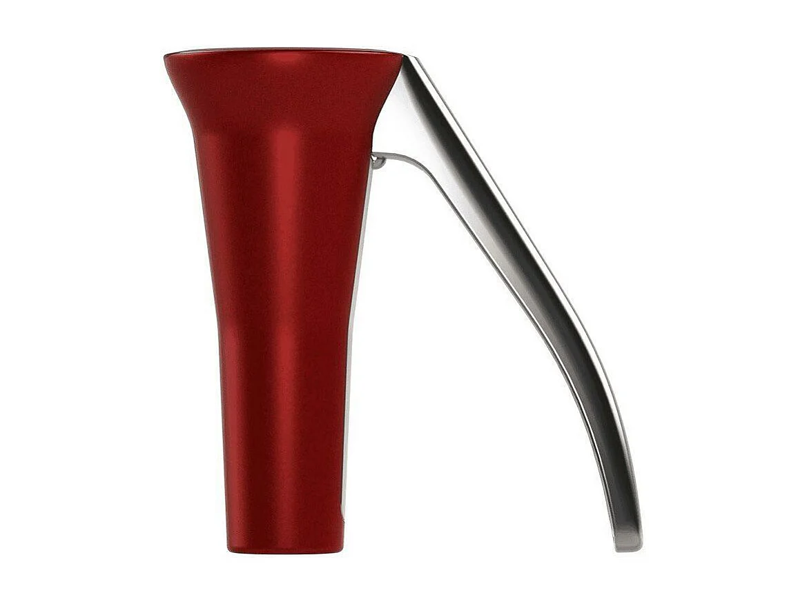 Casse-noix conique laqué rouge