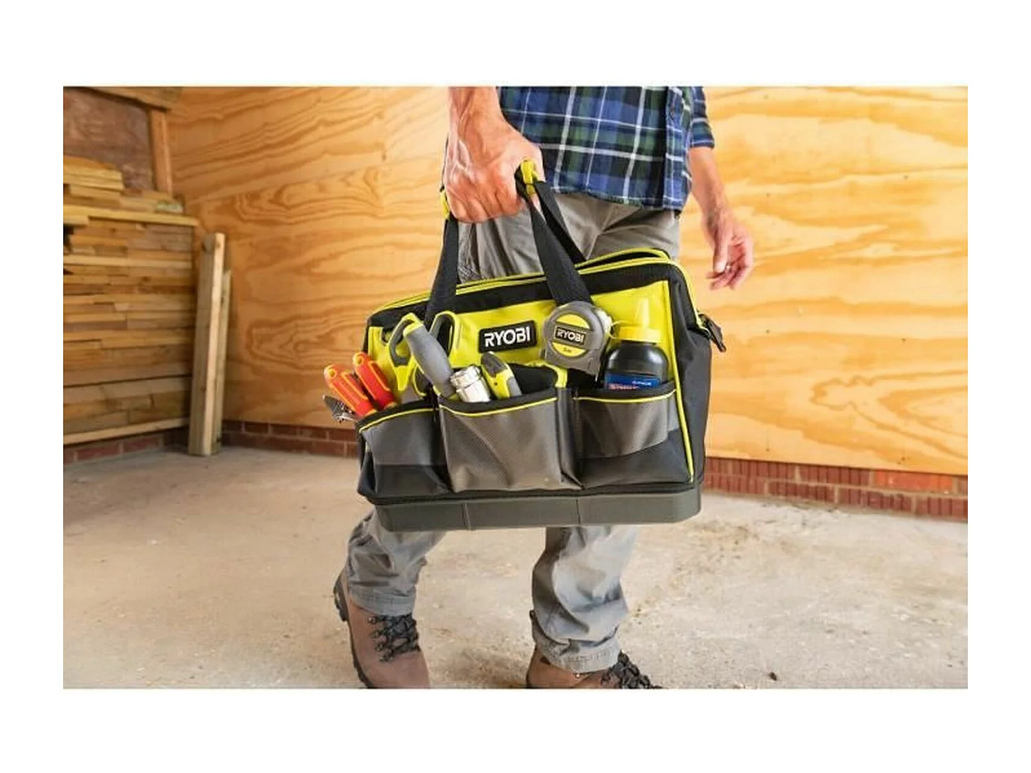 RYOBI Sac avec fond renforcé pour 1 ou 2 outils - RSSSTB1