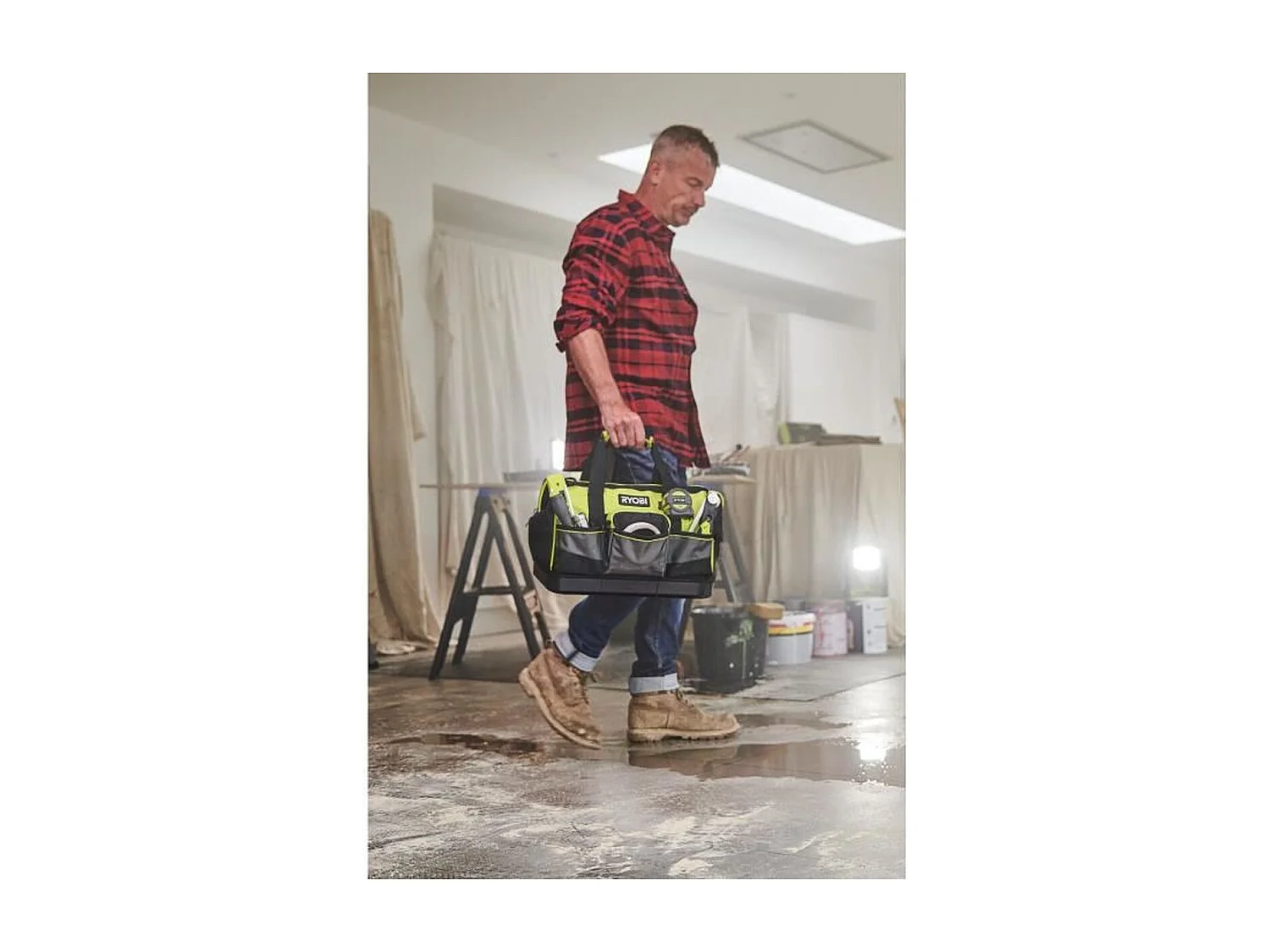 RYOBI Sac avec fond renforcé pour 1 ou 2 outils - RSSSTB1