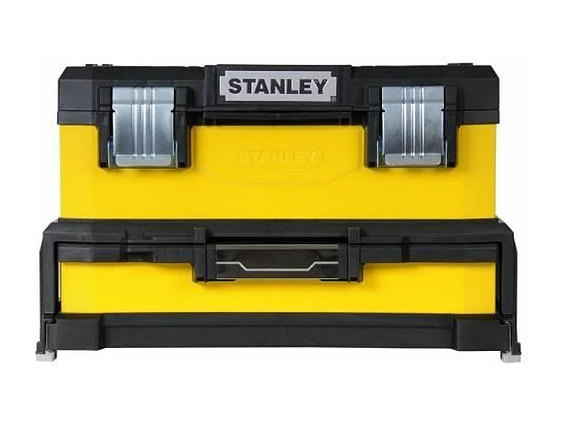 Zweifarbiges Werkzeugkasten mit Schublade STANLEY 51 cm Gelb