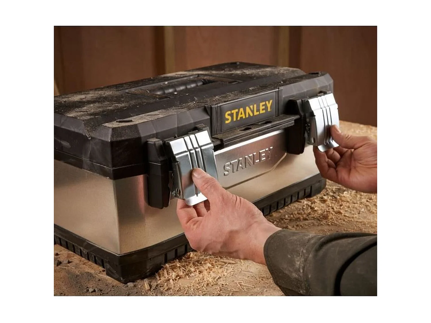 Verzinkter Werkzeugkasten aus zwei Materialien, 51 cm