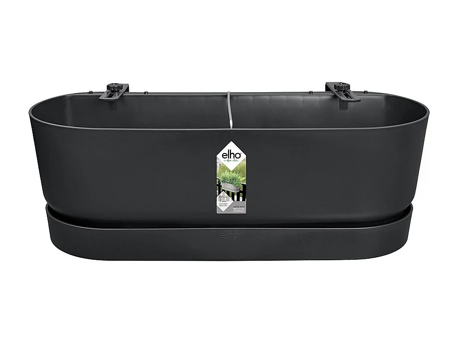 Balconnière Elho Greenville Easy Balcony noir - Longueur 52 cm