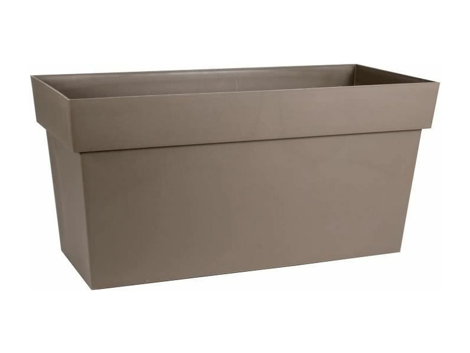 Jardinière Muret Toscane 79 x 36 x 39 cm - Taupe - Eda